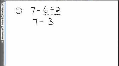 Video 1 - Order of Operations 1 - Concept