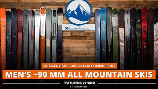 2024 Men's 90 mm All-Mountain Ski Comparison with SkiEssentials.com