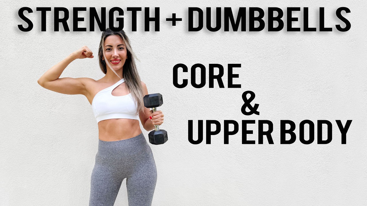 15 Minute UPPER BODY & CORE STRENGTH Workout – Sculpt Arms, Shoulders ...