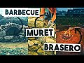 Je construis un muret un barbecue et un brasero 