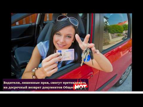 Как вернуть права досрочно в 2017 году