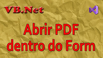 Abrir um arquivo PDF dentro de um formulário com VB.Net