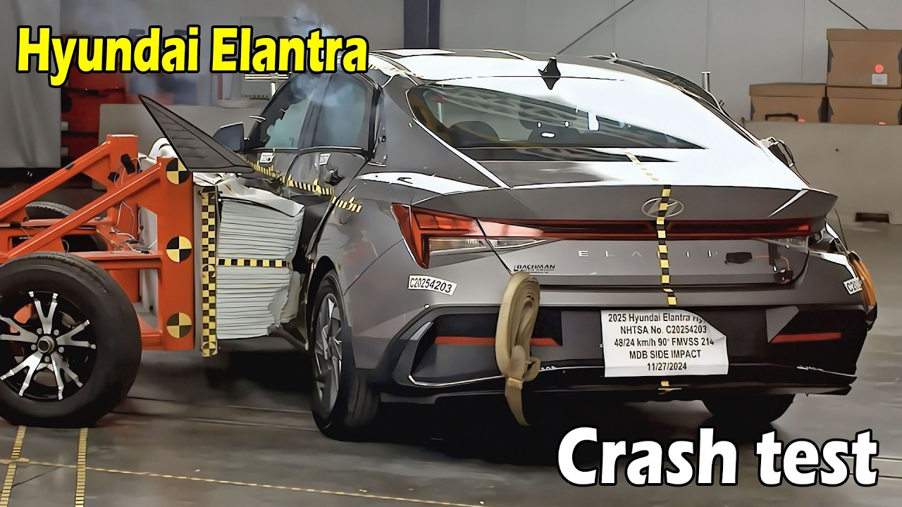 Hyundai Elantra Hybrid crash test 2025