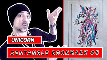 Drawing A Unicorn Zentangle Pattern | Easy Tutorial | Fun Drawing Ideas | Art Therapy