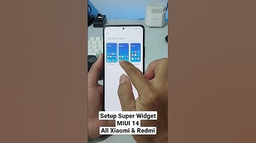 How to Setup Super Widget MIUI 14 All Xiaomi & Redmi | Enable Super Widget MIUI 14 #shorts