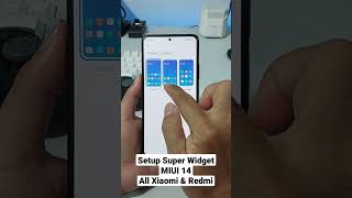 How to Setup Super Widget MIUI 14 All Xiaomi & Redmi | Enable Super Widget MIUI 14 #shorts screenshot 1