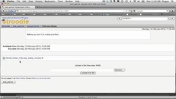 Teacher View of Submitted Assignments in Moodle