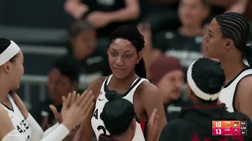 WNBA Playoffs 2021 Phoenix Mercury Vs Las Vegas Aces Round 3 Game 1 NBA 2K22 Simulation