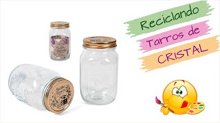 👉 3 Fantásticas y originales IDEAS reciclando FRASCOS DE CRISTAL