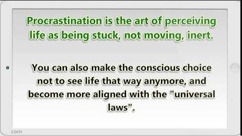 The Art of Procrastinating - sWooZie