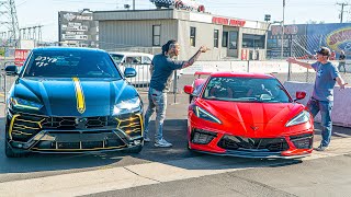 LAMBORGHINI URUS OWNER SAYS BRING IT MR. C8... IT'S ON!
