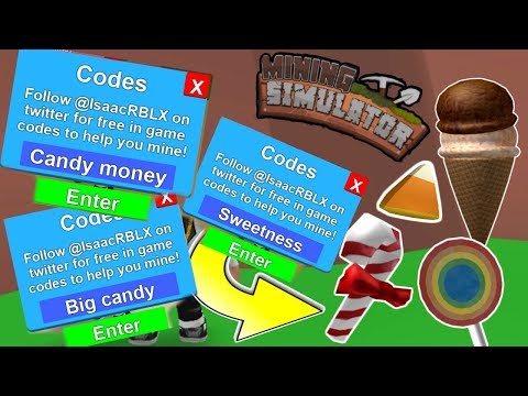All Candy Codes In Mining Simulator Youtube - roblox candy mining simulator codes roblox free download