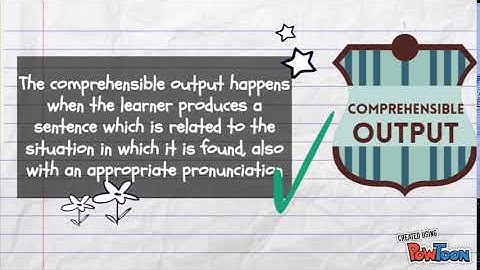 COMPREHENSIBLE OUTPUT 1