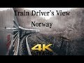 TRAIN DRIVER'S VIEW: Coupling and going to Flåm and back in 4K UltraHD