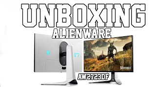 ALIENWARE AW2723DF MONITOR UNBOXING