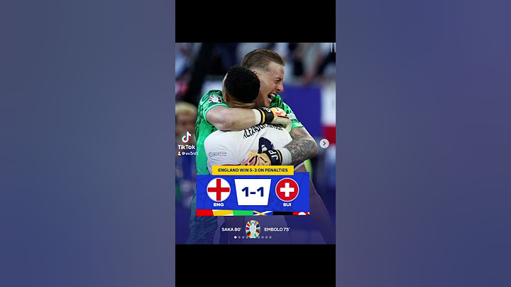 England beat Switzerland 5-3 on Penalties after a 1-1 draw to reach the Euro 2024 Semi Finals