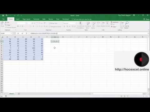 Học Excel Cơ Bản |104 Hướng dẫn tìm giá trị nhỏ nhất, khác 0 trong vùng dữ liệu