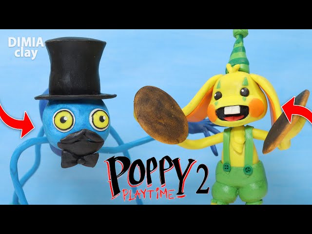 Bunzo Bunny and Daddy Long Legs with clay Poppy Playtime Chapter 2