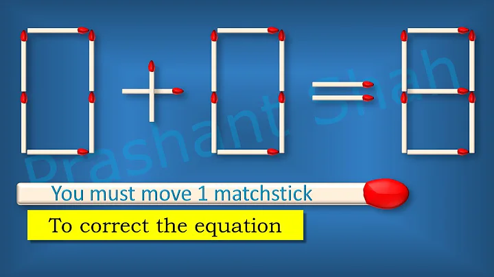 Matchstick Puzzle 0+0=8