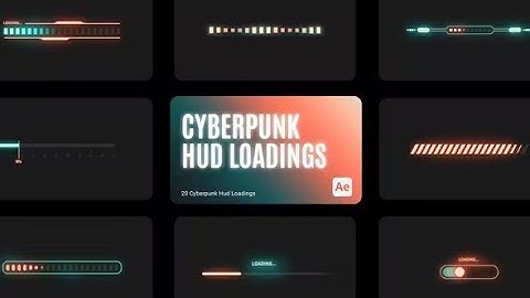 Cyberpunk HUD Loading for After Effects Template Download