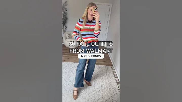 60 Fall outfits from Walmart in 20 seconds! ❤️ #walmartfashion #fallfashion