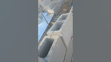 Almost finished fence wall block