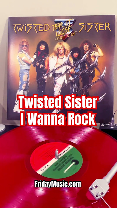 TWISTED SISTER I Wanna Rock Greatest Hits Red Vinyl #fridaymusic #twistedsister #newmusic #hardrock