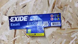 Exide Excell 70Ah 540A (EN). Вскрытие и доступ к электролиту.