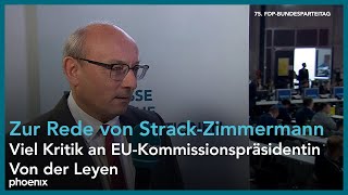 Politikwissenschaftler Prof. Emanuel Richter zur Rede von Strack-Zimmermann beim FDP-Parteitag