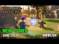 Roblox Wizard Alchemy NEW CODES June 2026