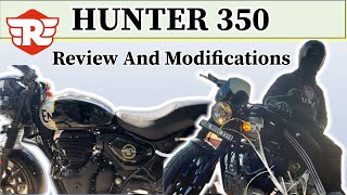 Royal Enfield Hunter 350 Modifications and review after 1500KM @royalenfield #hunter #modified