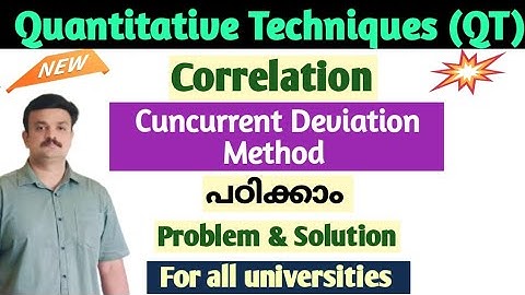 Concurrent Deviation Method/Correlation