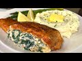 DELICIOUS SPINACH STUFFED SALMON RECIPE!