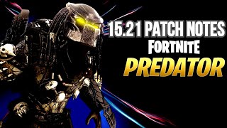 FORTNITE UPDATE 15.21 PATCH NOTES