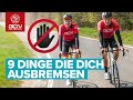 9 Dinge, die einen langsamer auf dem Rad machen ohne dass man es merkt | Schneller Radfahren