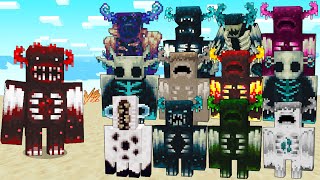 The Blood Warden Vs All Wardens PLUS+ / Minecraft Mob Battle