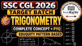 SSC CGL 2026 | TRIGONOMETRY | PART- 3 | ONE SHOT | EDUQUITY PATTERN BASED PYQ