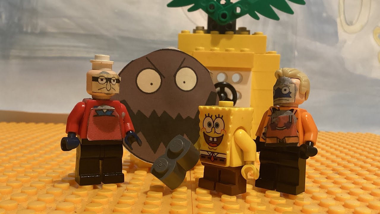 Lego SpongeBob stop motion: “Mermaid Man and Barnacle Boy 2”