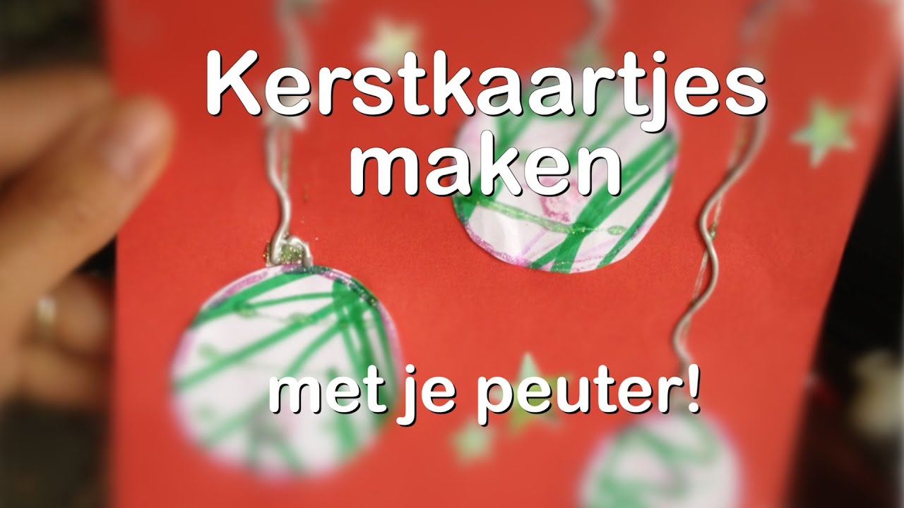 Korst Drama Communicatie netwerk Kerstkaarten zelf maken: met je peuter! | Pelpina - YouTube