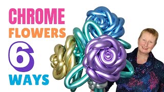BEST Chrome Balloon Flower Tutorials / Next Level Balloon Flower Making