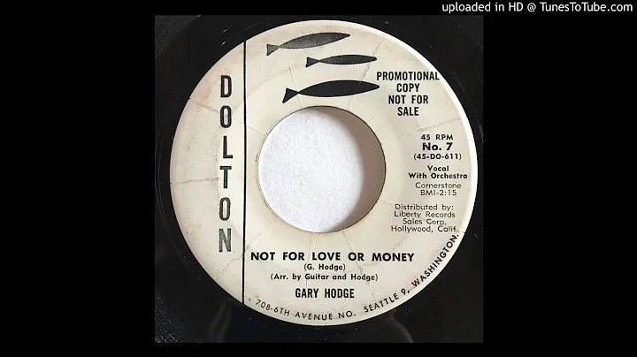 Gary Hodge - Not for Love or Money - Rare Rockabil...
