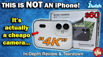 The POWERSHOT D6 "64MP 4K" is a Cheapo Camera that looks like a Mini iPhone! (iWish)