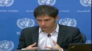 25 de JUN. Axel Kicillof brindó una conferencia de prensa luego de su discurso en ONU