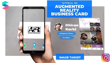Spark AR Tutorial  | How to Make Augmented reality Business card | [Instagram & Facebook]