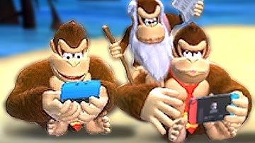 All Idle Animations in Donkey Kong Country Tropical Freeze Switch | DK Playing 3DS + Switch