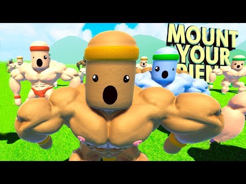 МОГУЧИЕ КАЧКИ СНОВА В ДЕЛЕ - Mount Your Friends 3D (прохождение на русском) #1