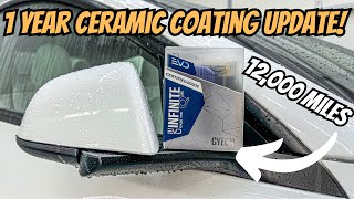 1 Year Ceramic Coating Update On A Daily Driven Tesla Model 3-Gyeon Infinite Base Type 1