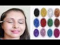 How to apply glitter eyeshadow (Hindi)| 2 easy STEPS for beginners |kaurtips ♥️