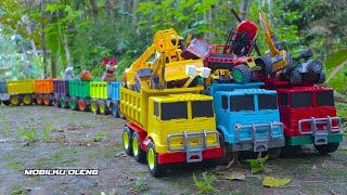 Mega RC Trucks RC Heavy Haulage RC Car Transport RC Traktor Volvo Lesu BL71 RC Wheel Loader Dozer!!