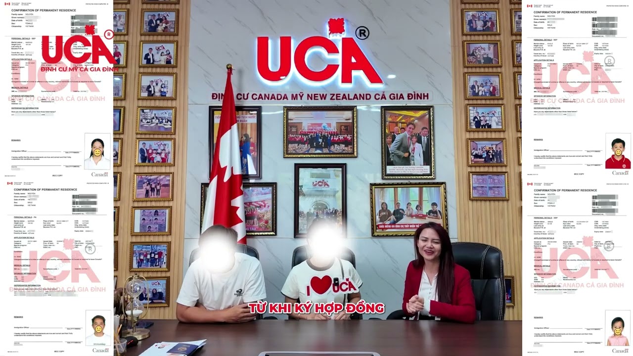 Video gia đình anh Phong nhận thẻ thường trú nhân Canada